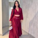 Cropped Pleated Short Sleeve Top & Wide-Leg Summer Pants Set