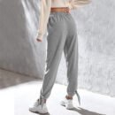 Loose Straight Gray Casual Sweatpants for Women – Spring Summer Trend