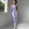 SculptFit Peach‑Lift Seamless Workout Jumpsuit