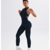 SculptFit Peach‑Lift Seamless Workout Jumpsuit