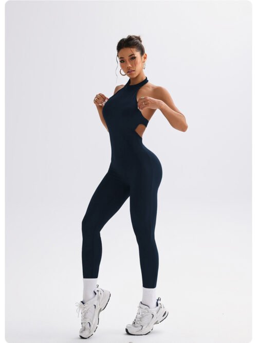SculptFit Peach‑Lift Seamless Workout Jumpsuit