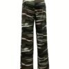 Camo Print Casual Wide Leg Lounge Pants for Women
