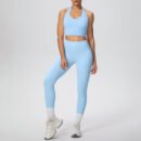 Halter Beauty Back Yoga Two-Piece Workout Set for Women