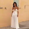 Summer Off-Shoulder Slim Fit Vacation Dress