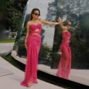 Sexy Tube Top Off Neck See-Through Tied Slim Fit Dress