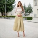 High Waist Pleated Pantskirt Wide Leg Trousers – Slimming Casual Design
