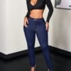 Medium Elastic Slim Fit Slimming Skinny Pants Pencil Denim