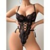 Lace Seduction Jumpsuit Cutout Pajama Lingerie