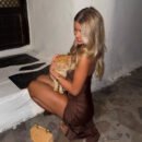 Sexy Lace-Up Cutout Metal Detail Split Summer Dress