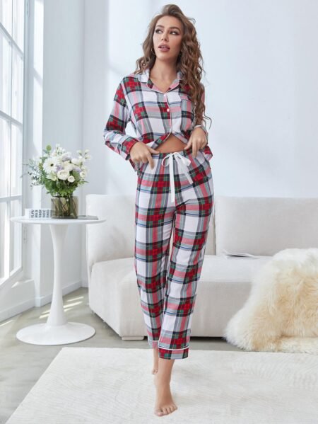 Women’s Spring Autumn Matching Mother-Daughter Pajama Set