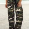 Camouflage Print Comfort Casual Pajama Pants – Wide Leg