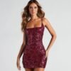 Summer Sequin Suspender Slim Mini Dress