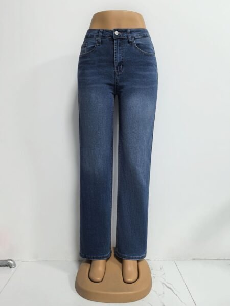 Autumn Retro High Waist Loose Wide Leg Jeans