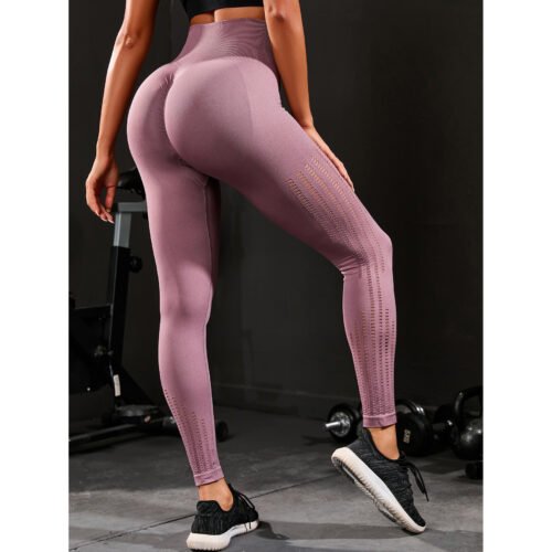 High Waist Seamless Peach Hip Lifting Yoga Pants for Women