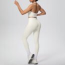 Halter Beauty Back Yoga Two-Piece Workout Set for Women