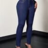 Medium Stretch Slimming Skinny Pencil Denim Pants for Women