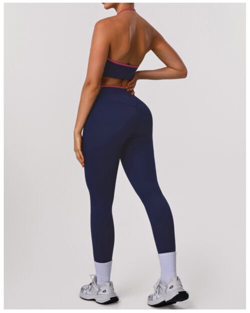 High Elastic Hip-Lifting Yoga Bra & Tights Two-Piece Set for Women