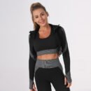 SEAMLESS QUICK-DRY YOGA THREE-PIECE SET