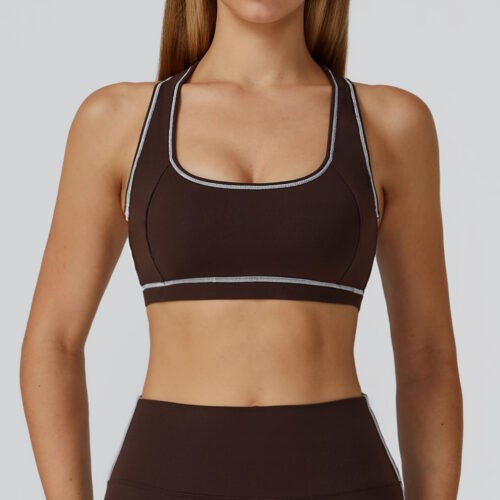 Soft, stylish, and supportive, this brushed yoga bra features an H-shaped beauty back and contrast color design for breathable, confident workouts. The Brushed Contrast Color H-Back Yoga Sports Bra delivers comfort with modern athletic style. Soft brushed fabric feels gentle on the skin, while the H-back design enhances airflow and support. Ideal for yoga, running, and outdoor workouts, it’s a versatile essential for active lifestyles.