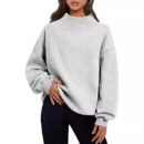 Solid Color Loose Sports Long Sleeve Pullover Sweatshirt