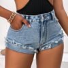 Slim Fit Sexy Denim Shorts for Women – Curve-Enhancing Style