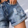 Ripped Denim Shorts for Women – Trendy Summer Style