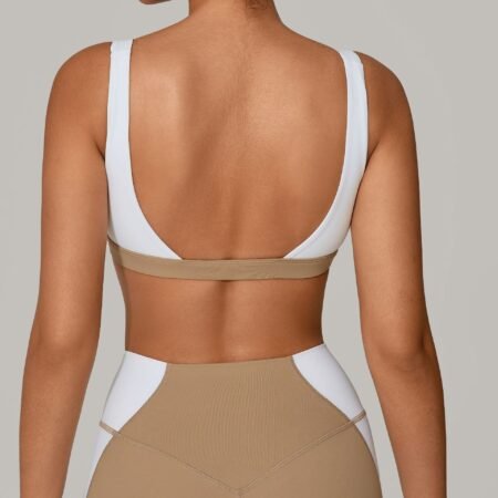 Shockproof Wide Strap Push-Up Sports Bra for Women