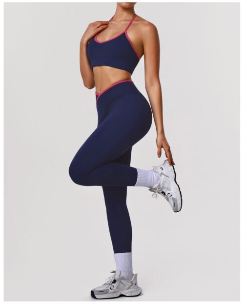 High Elastic Hip-Lifting Yoga Bra & Tights Two-Piece Set for Women