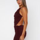 Summer Sexy Lace-Up Backless Vest & Pleated Slit Skirt Two Piece Set