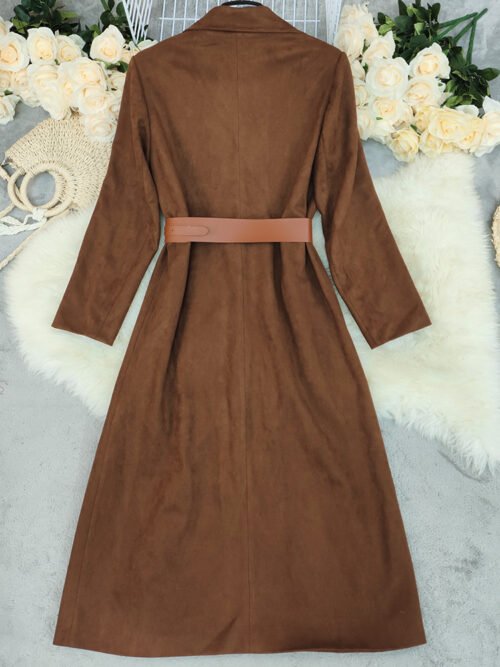 Women’s Loose Long Overcoat – Minimalist Autumn Winter Outerwear