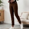 Autumn Winter High Waist Slim Fit Hip-Lifting Pants for Women