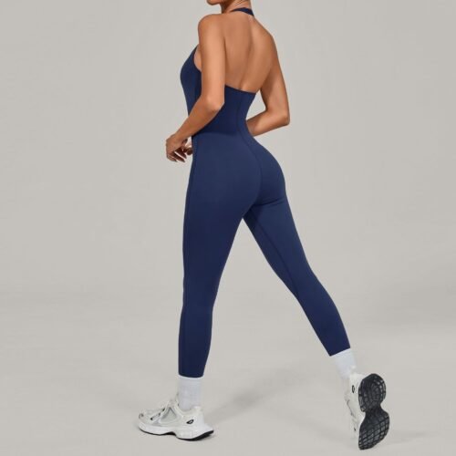 Halter Yoga Jumpsuit Outdoor Dance Fitness Sports Jumpsuit