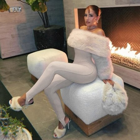 CozyPlush High‑Waist Winter Slim Jumpsuit