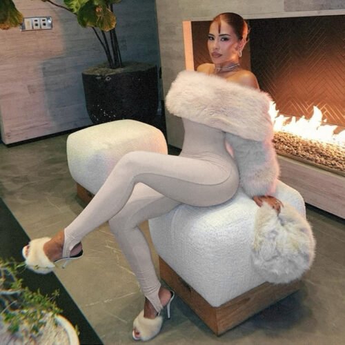 CozyPlush High‑Waist Winter Slim Jumpsuit