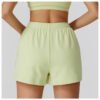 High Waist Loose Contrast Color Sports Shorts with Pockets for Women  Short Description: