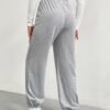 Women’s Gray Wide Leg Slim Fit Dance & Practice Pants