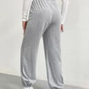 Women’s Gray Wide Leg Slim Fit Dance & Practice Pants