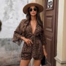 SatinEase Printed Loose‑Fit Satin Romper