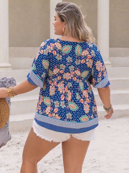 Plus Size Hollow-Out Stylish Shirt for Day & Evening Wear