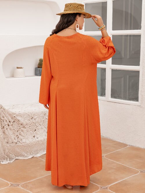 Plus Size Casual Long Holiday Dress for Everyday Comfort