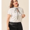 Plus Size Oversized Short Sleeve Essential Shirt for Women