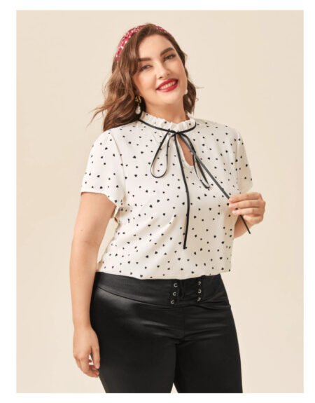 Plus Size Oversized Short Sleeve Essential Shirt for Women