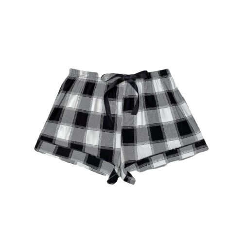 Plus Size Plaid Pajama Shorts with Drawstring Waist