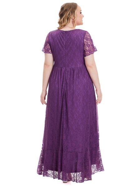 Plus Size Elegant Lace Bridesmaid Evening Dress
