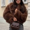 Thickened Plush Faux Fur Winter Coat – Warm Luxury Fall Outerwear