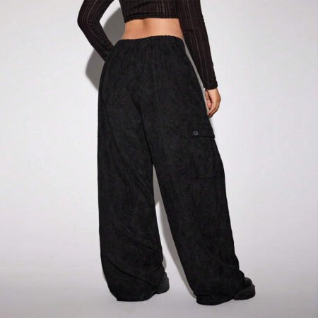 Plus Size Wide Leg Workwear Pants – Autumn Winter Street Trend