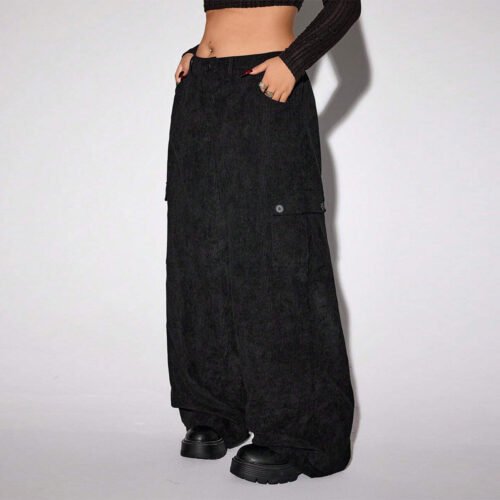 Plus Size Wide Leg Workwear Pants – Autumn Winter Street Trend