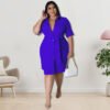 Plus Size Solid Color Shirt Dress – Effortless Autumn Style