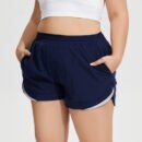 Plus Size Reflective Breathable Yoga & Running Shorts