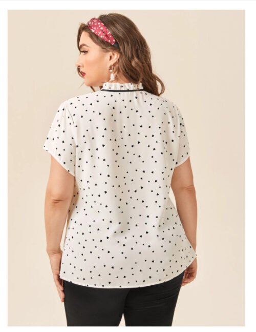 Plus Size Oversized Short Sleeve Essential Shirt for Women